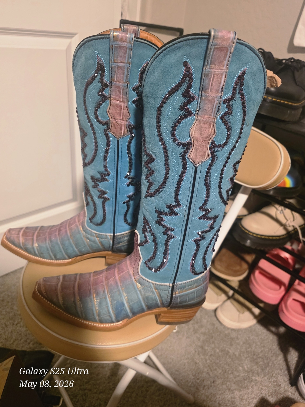 dingo Brown & Black Leather Western Boot